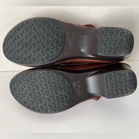Dansko Tina Mary Jane leather clogs 40 US 9.5-10 walking company exclusive - Picture 12 of 14